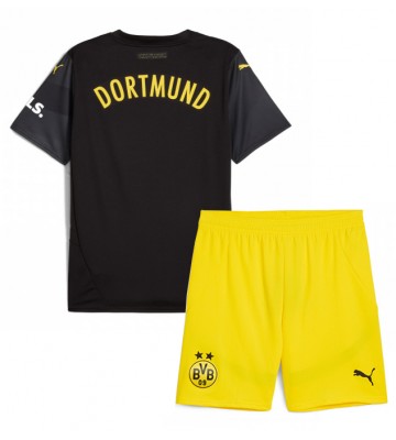 Borussia Dortmund Udebanetrøje Børn 2024-25 Kortærmet (+ Korte bukser)